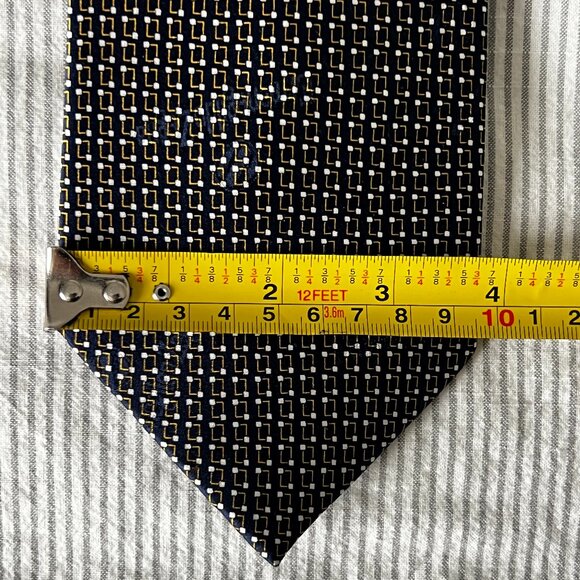 Ermenegildo Zegna Vintage 100% Silk Tie Made in Italy - Picture 3 of 7